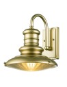 Elstead Lighting Średnia latarnia naścienna Redding Station - 1 źródło światła - Postarzany brąz IP44 FE-REDDING2-M-PDB