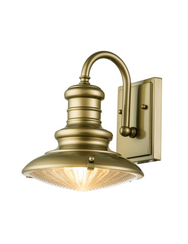 Elstead Lighting Mała latarnia naścienna Redding Station - 1 źródło światła - Postarzany brąz IP44 FE-REDDING2-S-PDB
