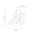Elstead Lighting Mała latarnia naścienna Redding Station - 1 źródło światła - Postarzany brąz IP44 FE-REDDING2-S-PDB Elstead Lighting Mała latarnia naścienna Redding Station - 1 źródło światła - Postarzany brąz IP44 FE-REDDING2-S-PDB