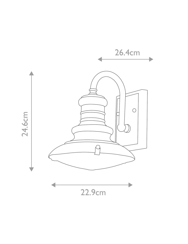 Elstead Lighting Mała latarnia naścienna Redding Station - 1 źródło światła - Postarzany brąz IP44 FE-REDDING2-S-PDB Elstead Lighting Mała latarnia naścienna Redding Station - 1 źródło światła - Postarzany brąz IP44 FE-REDDING2-S-PDB