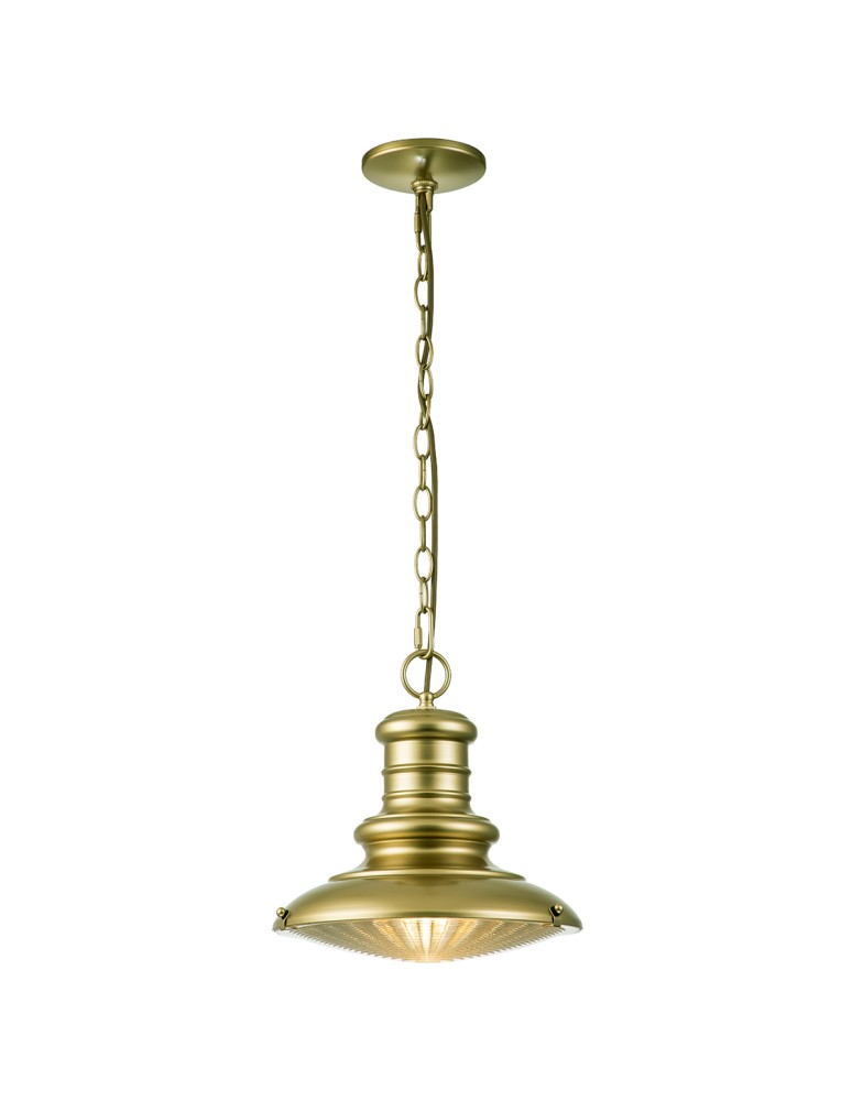 Elstead Lighting Średnia latarnia wisząca Redding Station - 1 źródło światła - Postarzany brąz IP44 FE-REDDING8-M-PDB