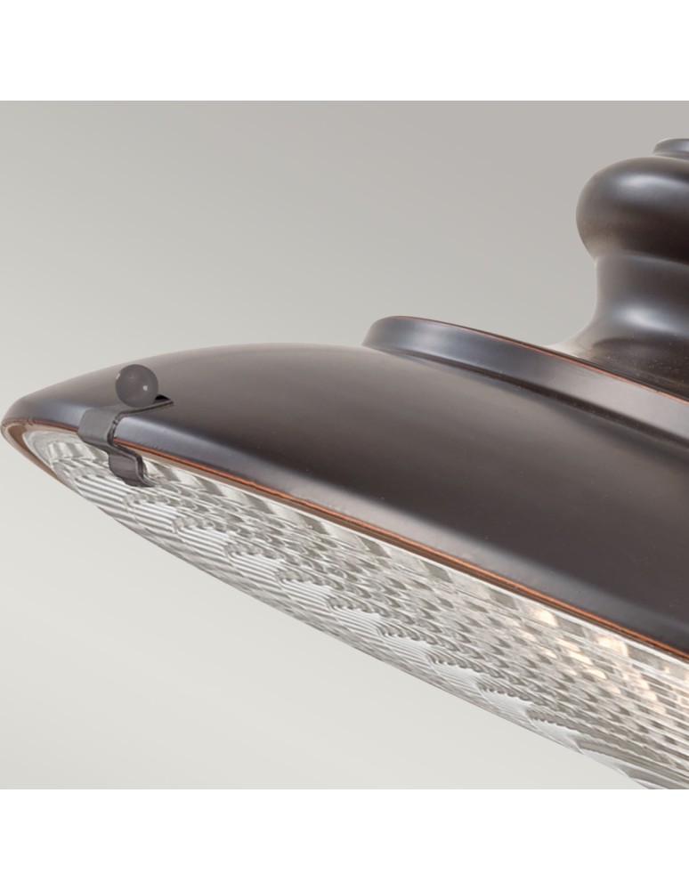 Elstead Lighting Średnia latarnia wisząca Redding Station - 1 źródło światła - Ciemnobrązowa IP44 FE-REDDING8-M-RB Elstead Lighting Średnia latarnia wisząca Redding Station - 1 źródło światła - Ciemnobrązowa IP44 FE-REDDING8-M-RB