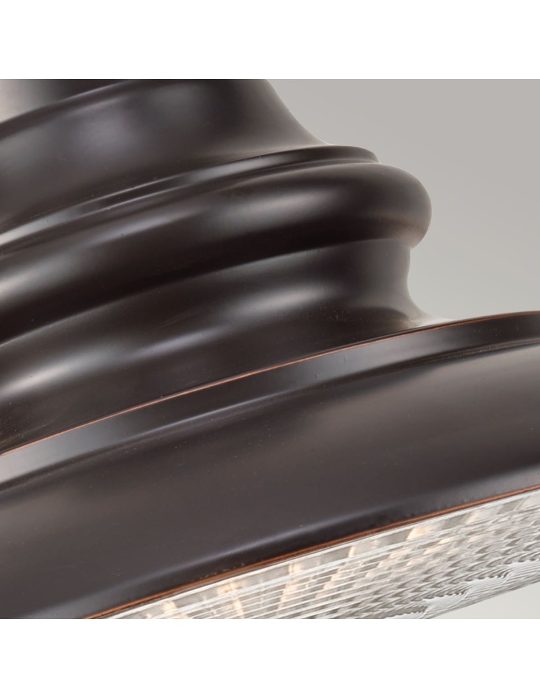 Elstead Lighting Średnia latarnia wisząca Redding Station - 1 źródło światła - Ciemnobrązowa IP44 FE-REDDING8-M-RB Elstead Lighting Średnia latarnia wisząca Redding Station - 1 źródło światła - Ciemnobrązowa IP44 FE-REDDING8-M-RB