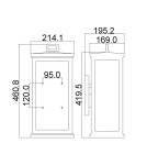 Kinkiety zewnętrzne - Elstead Lighting Duża latarnia naścienna Roscoe - 1 źródło światła IP44 FE-ROSCOE-L - product 5