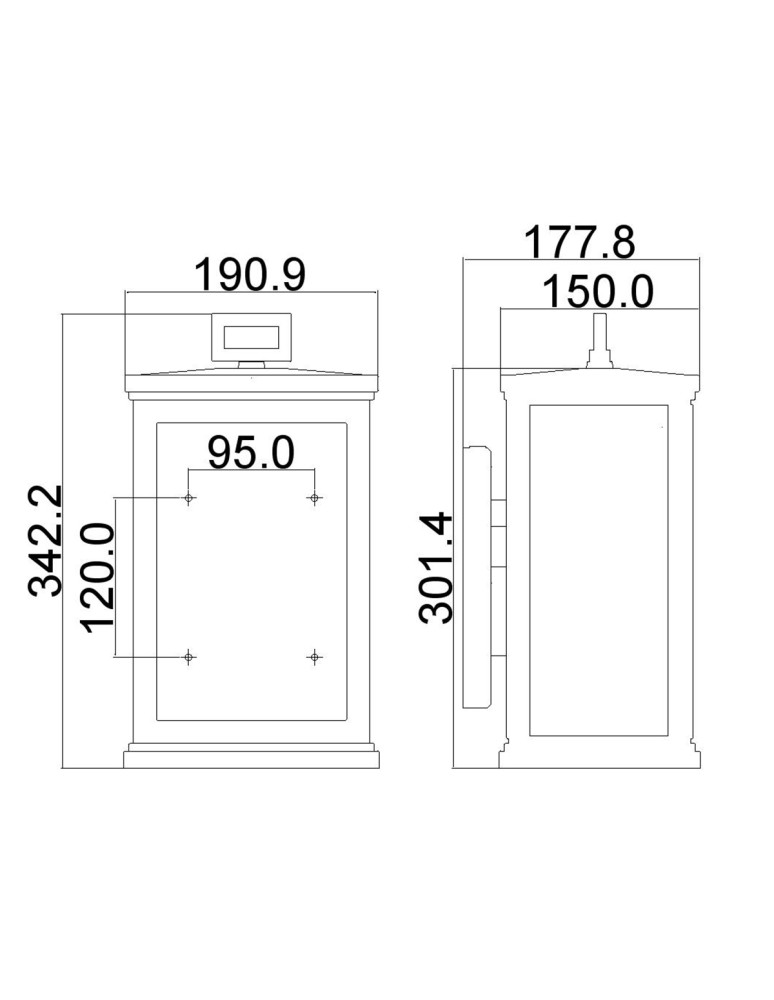 Elstead Lighting Średnia latarnia naścienna Roscoe - 1 źródło światła IP44 FE-ROSCOE-M Elstead Lighting Średnia latarnia naścienna Roscoe - 1 źródło światła IP44 FE-ROSCOE-M