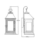 Elstead Lighting Mała latarnia naścienna Shepherd - 1 źródło światła IP44 FE-SHEPHERD-2S Elstead Lighting Mała latarnia naścienna Shepherd - 1 źródło światła IP44 FE-SHEPHERD-2S