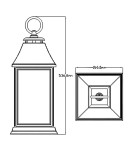 Lampy zewnętrzne wiszące - Elstead Lighting Duża latarnia wisząca Shepherd - 1 źródło światła IP44 FE-SHEPHERD-8L - product 2