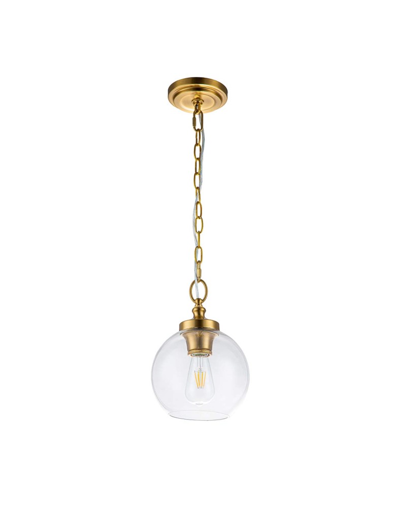 Elstead Lighting Lampa wisząca Tabby - 1 źródło światła - Oksydowany mosiądz FE-TABBY-P-S-BB Elstead Lighting Lampa wisząca Tabby - 1 źródło światła - Oksydowany mosiądz FE-TABBY-P-S-BB