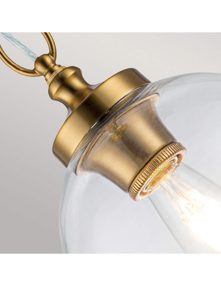 Elstead Lighting Lampa wisząca Tabby - 1 źródło światła - Oksydowany mosiądz FE-TABBY-P-S-BB Elstead Lighting Lampa wisząca Tabby - 1 źródło światła - Oksydowany mosiądz FE-TABBY-P-S-BB