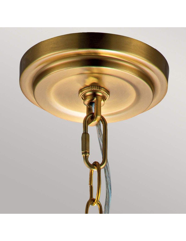 Elstead Lighting Lampa wisząca Tabby - 1 źródło światła - Oksydowany mosiądz FE-TABBY-P-S-BB Elstead Lighting Lampa wisząca Tabby - 1 źródło światła - Oksydowany mosiądz FE-TABBY-P-S-BB