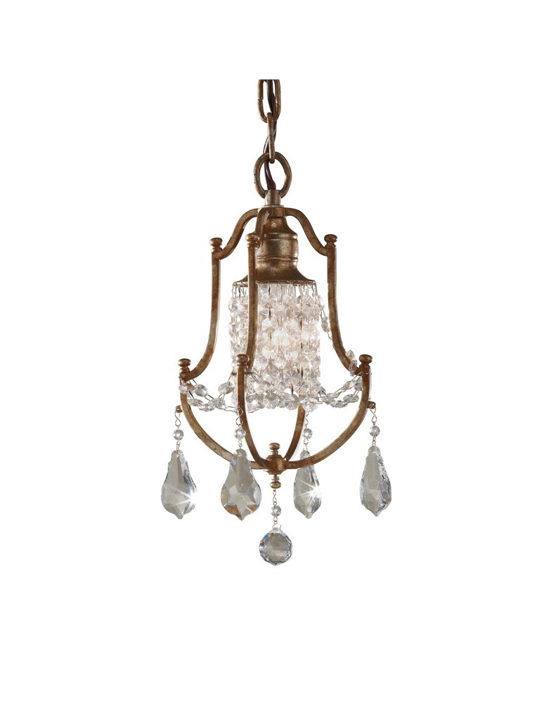 Elstead Lighting Mała lampa wisząca Valentina - 1 źródło światła FE-VALENTINA-MP