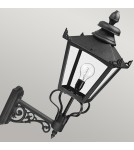 Kinkiety zewnętrzne - Elstead Lighting Latarnia naścienna Grampian - 1 źródło światła IP44 GB1-BLACK - product 2