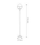 Lampy zewnętrzne latarnie - Elstead Lighting Latarnia stojąca Glenbeigh - 1 źródło światła IP44 GLENBEIGH-POST - product 4