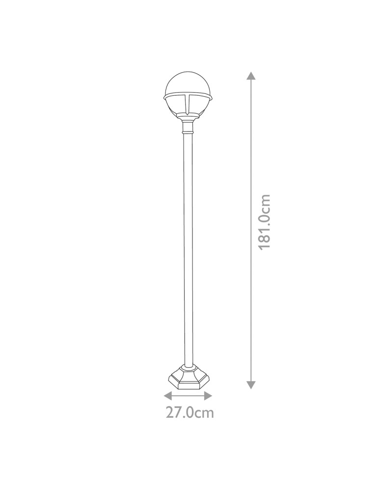Elstead Lighting Latarnia stojąca Glenbeigh - 1 źródło światła IP44 GLENBEIGH-POST