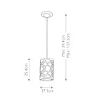 Lampy wiszące - Elstead Lighting Mała lampa wisząca Arabella - 1 źródło światła GN-ARABELLA-MP - product 6