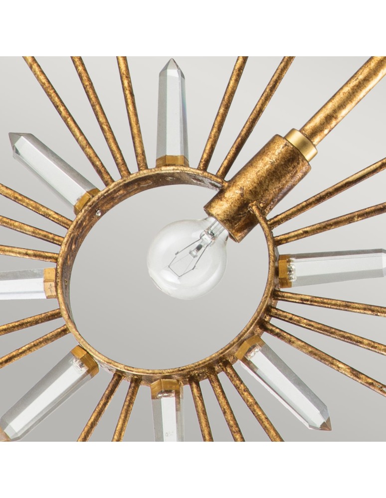 Elstead Lighting Lampa wisząca Sun King - 1 źródło światła GN-SUN-KING-P-G Elstead Lighting Lampa wisząca Sun King - 1 źródło światła GN-SUN-KING-P-G