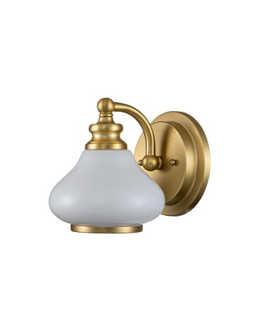 Elstead Lighting Kinkiet Ainsley - 1 źródło światła - Szczotkowany mosiądz IP44 HK-AINSLEY1-BATH-BB - produkt 2