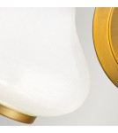 Kinkiety łazienkowe - Elstead Lighting Kinkiet Ainsley - 2 źródła światła - Szczotkowany mosiądz IP44 HK-AINSLEY2-BATH-BB - product 5