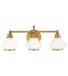 Elstead Lighting Kinkiet Ainsley - 3 źródła światła - Szczotkowany mosiądz IP44 HK-AINSLEY3-BATH-BB Elstead Lighting Kinkiet Ainsley - 3 źródła światła - Szczotkowany mosiądz IP44 HK-AINSLEY3-BATH-BB