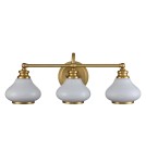 Elstead Lighting Kinkiet Ainsley - 3 źródła światła - Szczotkowany mosiądz IP44 HK-AINSLEY3-BATH-BB Elstead Lighting Kinkiet Ainsley - 3 źródła światła - Szczotkowany mosiądz IP44 HK-AINSLEY3-BATH-BB