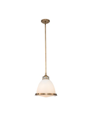 Elstead Lighting Średnia lampa wisząca Amelia - 1 źródło światła - Stary mosiądz HK-AMELIA-P-M-HB