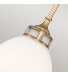 Lampy wiszące - Elstead Lighting Średnia lampa wisząca Amelia - 1 źródło światła - Stary mosiądz HK-AMELIA-P-M-HB - product 4