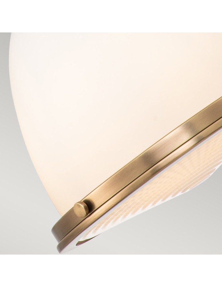 Elstead Lighting Średnia lampa wisząca Amelia - 1 źródło światła - Stary mosiądz HK-AMELIA-P-M-HB