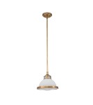 Elstead Lighting Mała lampa wisząca Amelia - 1 źródło światła - Stary mosiądz HK-AMELIA-P-S-HB Elstead Lighting Mała lampa wisząca Amelia - 1 źródło światła - Stary mosiądz HK-AMELIA-P-S-HB