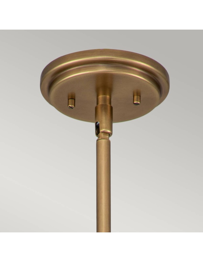 Elstead Lighting Mała lampa wisząca Amelia - 1 źródło światła - Stary mosiądz HK-AMELIA-P-S-HB Elstead Lighting Mała lampa wisząca Amelia - 1 źródło światła - Stary mosiądz HK-AMELIA-P-S-HB