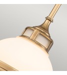 Elstead Lighting Mała lampa wisząca Amelia - 1 źródło światła - Stary mosiądz HK-AMELIA-P-S-HB Elstead Lighting Mała lampa wisząca Amelia - 1 źródło światła - Stary mosiądz HK-AMELIA-P-S-HB