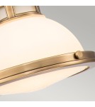 Elstead Lighting Mała lampa wisząca Amelia - 1 źródło światła - Stary mosiądz HK-AMELIA-P-S-HB Elstead Lighting Mała lampa wisząca Amelia - 1 źródło światła - Stary mosiądz HK-AMELIA-P-S-HB