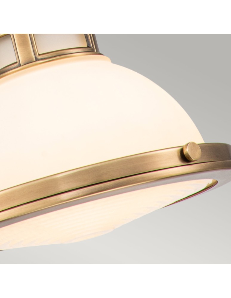 Elstead Lighting Mała lampa wisząca Amelia - 1 źródło światła - Stary mosiądz HK-AMELIA-P-S-HB Elstead Lighting Mała lampa wisząca Amelia - 1 źródło światła - Stary mosiądz HK-AMELIA-P-S-HB