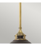 Elstead Lighting Mała lampa wisząca Amelia - 1 źródło światła - Brązowa HK-AMELIA-P-S-RB Elstead Lighting Mała lampa wisząca Amelia - 1 źródło światła - Brązowa HK-AMELIA-P-S-RB