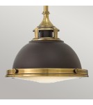 Elstead Lighting Mała lampa wisząca Amelia - 1 źródło światła - Brązowa HK-AMELIA-P-S-RB Elstead Lighting Mała lampa wisząca Amelia - 1 źródło światła - Brązowa HK-AMELIA-P-S-RB