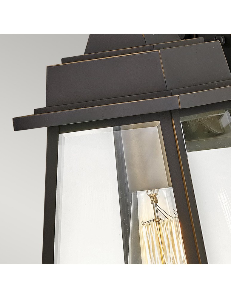 Elstead Lighting Średnia latarnia naścienna Bainbridge - 1 źródło światła IP44 HK-BAINBRIDGE-M-OZ Elstead Lighting Średnia latarnia naścienna Bainbridge - 1 źródło światła IP44 HK-BAINBRIDGE-M-OZ