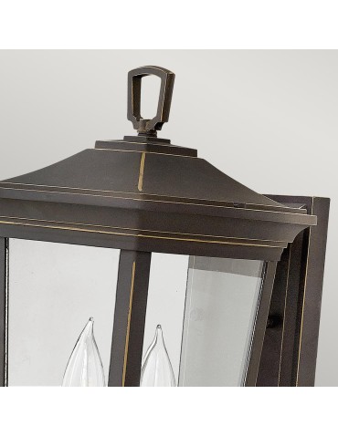 Elstead Lighting Średnia latarnia naścienna Bromley - 2 źródła światła IP44 HK-BROMLEY2-M - produkt 2
