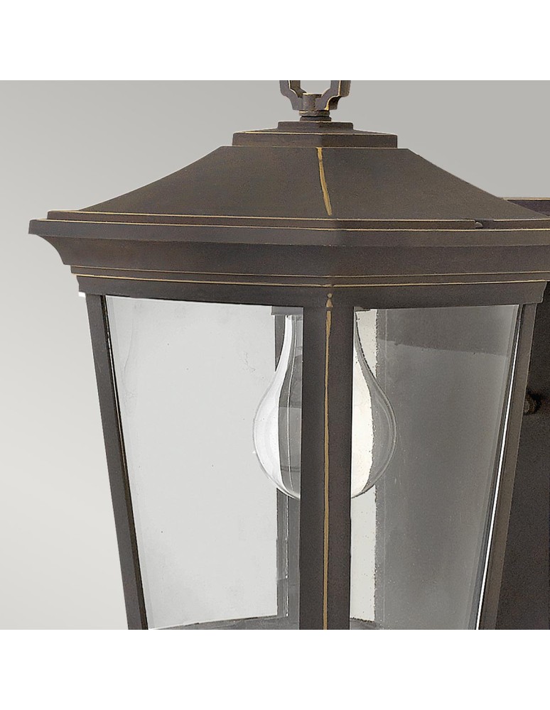 Elstead Lighting Mała latarnia naścienna Bromley - 1 źródło światła IP44 HK-BROMLEY2-S