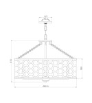 Lampy wiszące - Elstead Lighting Lampa wisząca Felix - 6 źródeł światła HK-FELIX-6P - product 2