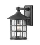 Kinkiety zewnętrzne - Elstead Lighting Duża latarnia naścienna Freeport - 1 źródło światła - Teksturowana czerń IP44 HK-FREEPORT2-L-TBK - product 1