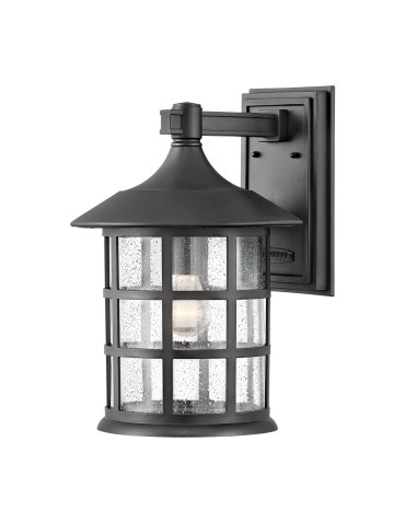 Elstead Lighting Duża latarnia naścienna Freeport - 1 źródło światła - Teksturowana czerń IP44 HK-FREEPORT2-L-TBK