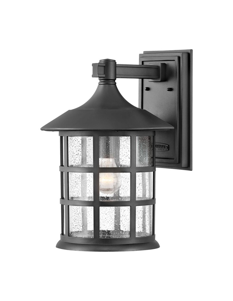 Elstead Lighting Duża latarnia naścienna Freeport - 1 źródło światła - Teksturowana czerń IP44 HK-FREEPORT2-L-TBK