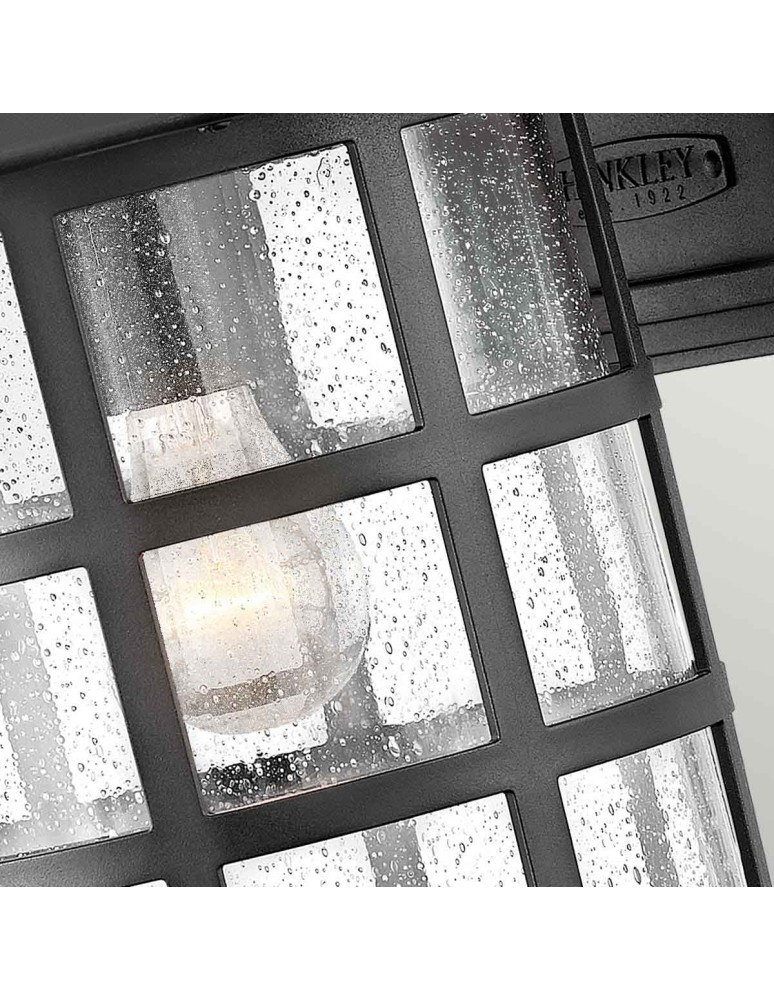 Elstead Lighting Duża latarnia naścienna Freeport - 1 źródło światła - Teksturowana czerń IP44 HK-FREEPORT2-L-TBK