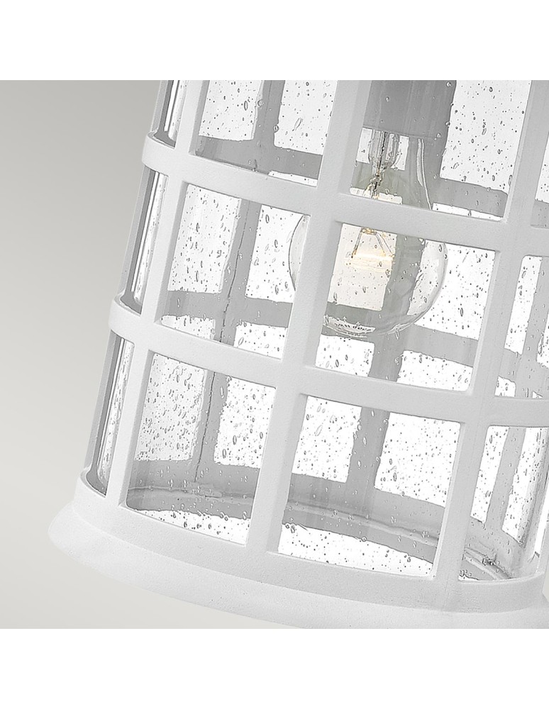 Elstead Lighting Duża latarnia naścienna Freeport - 1 źródło światła - Teksturowana biel IP44 HK-FREEPORT2-L-TWH Elstead Lighting Duża latarnia naścienna Freeport - 1 źródło światła - Teksturowana biel IP44 HK-FREEPORT2-L-TWH
