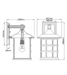 Elstead Lighting Duża latarnia naścienna Freeport - 1 źródło światła - Teksturowana biel IP44 HK-FREEPORT2-L-TWH Elstead Lighting Duża latarnia naścienna Freeport - 1 źródło światła - Teksturowana biel IP44 HK-FREEPORT2-L-TWH