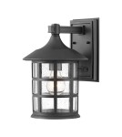 Kinkiety zewnętrzne - Elstead Lighting Średnia latarnia naścienna Freeport - 1 źródło światła - Teksturowana czerń IP44 HK-FREEPORT2-M-TBK - product 1