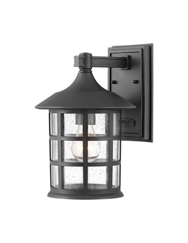 Elstead Lighting Średnia latarnia naścienna Freeport - 1 źródło światła - Teksturowana czerń IP44 HK-FREEPORT2-M-TBK
