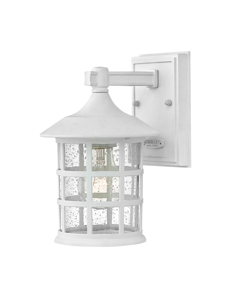 Elstead Lighting Mała latarnia naścienna Freeport - 1 źródło światła - Teksturowana biel IP44 HK-FREEPORT2-S-TWH