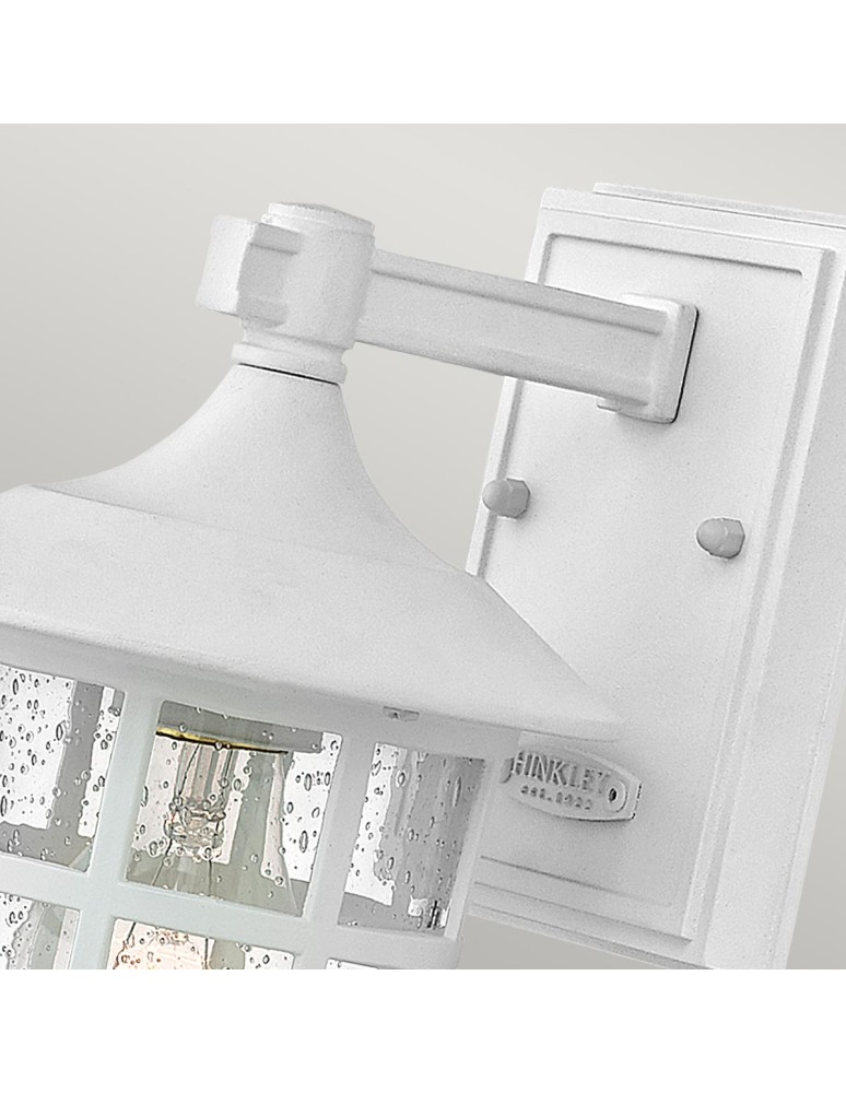 Elstead Lighting Mała latarnia naścienna Freeport - 1 źródło światła - Teksturowana biel IP44 HK-FREEPORT2-S-TWH