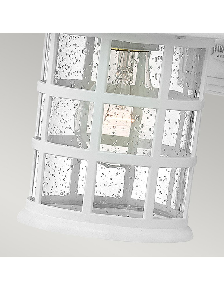 Elstead Lighting Mała latarnia naścienna Freeport - 1 źródło światła - Teksturowana biel IP44 HK-FREEPORT2-S-TWH