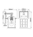 Kinkiety zewnętrzne - Elstead Lighting Mała latarnia naścienna Freeport - 1 źródło światła - Teksturowana biel IP44 HK-FREEPORT2-S-TWH - product 5